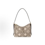 LOUIS VUITTON Carryall PM Adjustable shoulder strap zipper Small pigeon grey with cream beige